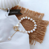 14k Filled Baroque Pearl Bracelet for Women, Wedding Gift