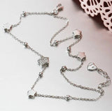 Crystal Star Bead 925 Silver Charm Bracelet Bangle for Women Wedding Party