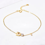 925 Silver Crystal Charm Bracelet for Women | Wedding Gift