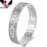 European Style S999 Silver Open Bangle Bracelet