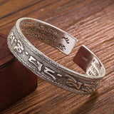 European Style S999 Silver Open Bangle Bracelet