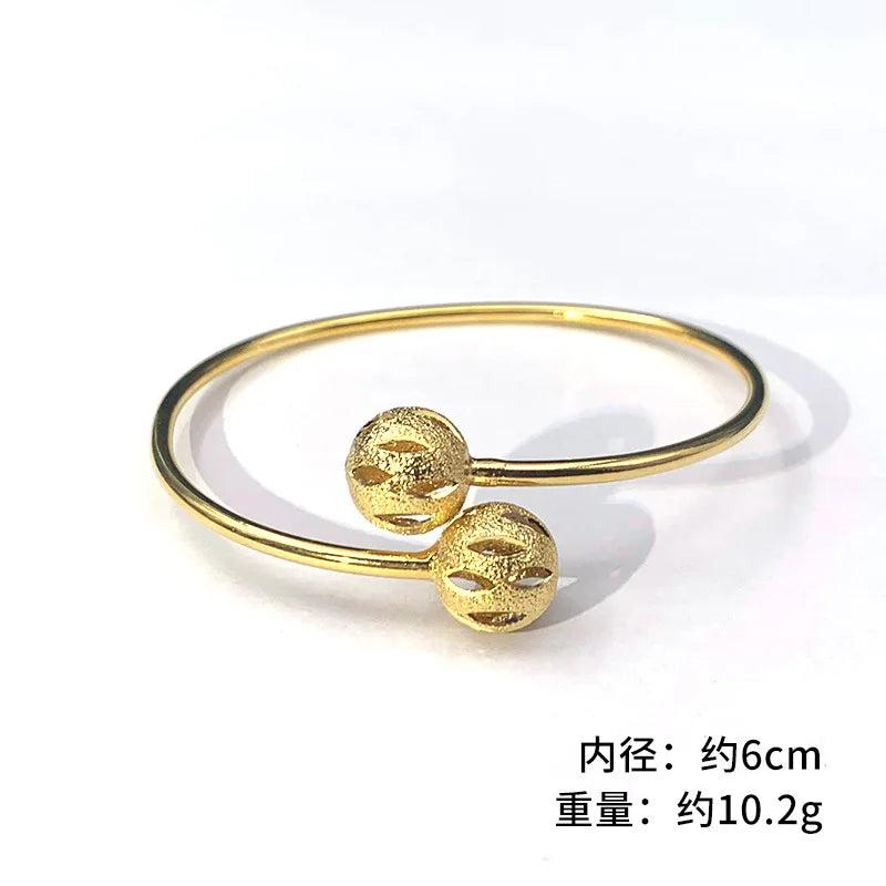 BE544 European Fine Woman Bride Party Wedding Gift 24KT Bracelet Bangle