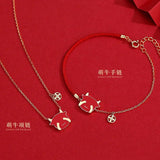 Year of Ox Red Hand Rope Birthday Bracelet