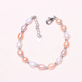 Freshwater Pearl Bracelet 925 Silver Jewelry