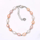 Freshwater Pearl Bracelet 925 Silver Jewelry