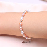 Freshwater Pearl Bracelet 925 Silver Jewelry