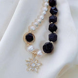 Charm Bracelet Sand Stone Pearl Zircon Women Bracelet Jewelry