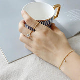 925 Sterling Silver Chain Link Women Bracelet Japan Jewelry