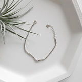 Korea Hot 925 Silver Bracelets 2mm Beads Chain Jewelry Women Gift