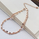 925 Sterling Silver Sweet Rose Bracelet Women Jewelry