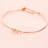 14K Rose Sweet Heart Bracelet - Purple Plated