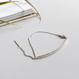 925 Silver Geometric Strip Chain Bracelet Women