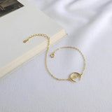 Korea Style 925 Silver Moon Bracelet for Women