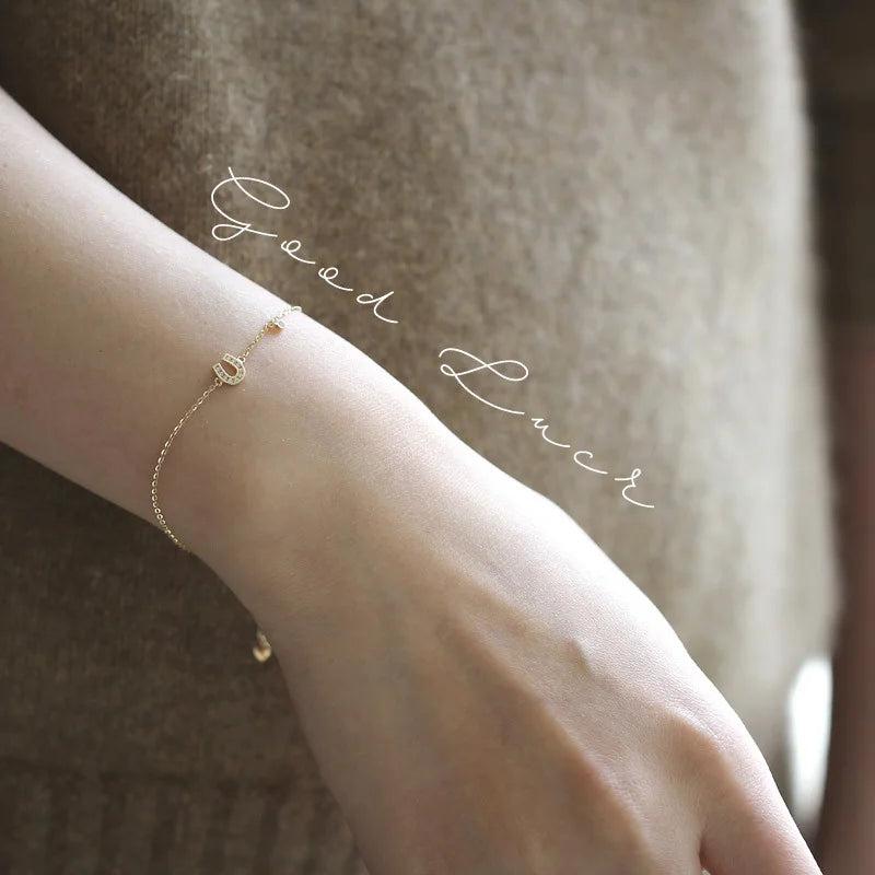925 Silver Mini Bow Bracelet with Diamonds, Girlfriends Gift