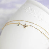 925 Silver Mini Bow Bracelet with Diamonds, Girlfriends Gift