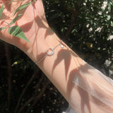 925 Silver Star Moon Hand Charm Bracelet 14k Plated Chain Jewelry