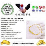 European Hot Fine Woman Star 24KT Bracelet Bangle
