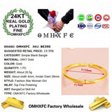 European Hot Fine Woman Girl 24KT Bracelet Bangle