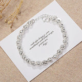925 Sterling Silver Bracelet for European Woman Girl Party Gift