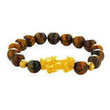 European Fine Woman Man Party Birthday Wedding Gift PIXIU Beads 24KT Bracelet