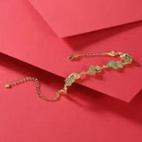 Gray Jade S925 Silver Gourd Women's Bracelet