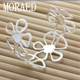 925 Sterling Silver Bangle Bracelet Women Flower Big Bangle Jewelry