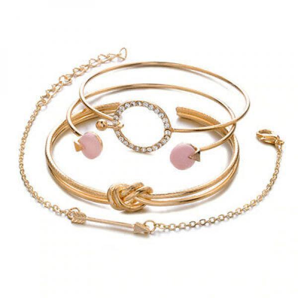 Silver Plated Metal Beaded Chains Bracelet