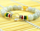 Natural Burma Green Jade Bracelet 10MM Beads Gemstone Bangle