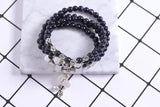 Sand Stone Beaded Opal Gemstone Bracelet with Gourd Accessories