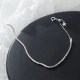 925 Silver Chain Bracelet Minimalist Adjustable Charm Wedding Party Jewelry