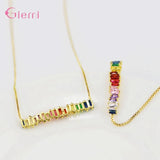 925 Silver CZ Charm Bracelet Bangle Wedding Party Jewelry