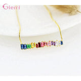 925 Silver CZ Charm Bracelet Bangle Wedding Party Jewelry