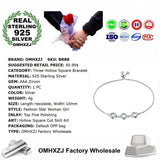 Square Zircon 925 Silver Bracelet BR88