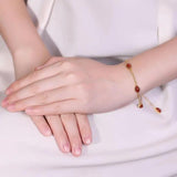 Natural S925 Sterling Silver Geometric Lady Bracelet