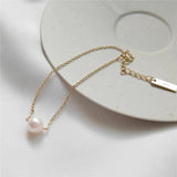 Korea 925 Silver Freshwater Pearl Bracelet Women Accessories