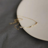 925 Sterling Silver Plating 14k Chain Bracelet Women Student Jewelry Gift