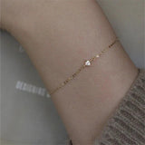 925 Silver Crystal Bracelet 14k Plating Classic Women Party Jewelry