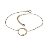 925 Sterling Silver French Round Pav? Bracelet Women