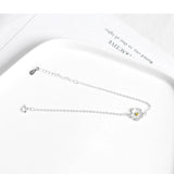 925 Sterling Silver Sweet Daisy Bracelet Flower Girl Jewelry Gift