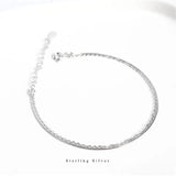 925 Silver Snake Bone Chain Double Bracelet Women Adjustable Classic Jewelry