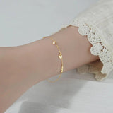 925 Silver Heart Zircon Bracelet for Women