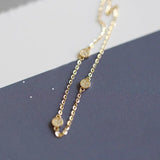 925 Silver Zircon Disc Bracelet for Women