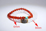 Mixed Natural Jade Bracelet Set - Men's & Women's Wrap