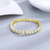 Zircon Bracelet 4mm Round Diamond Tennis Bracelet
