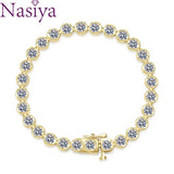 Zircon Bracelet 4mm Round Diamond Tennis Bracelet