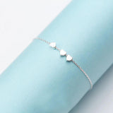 MloveAcc 925 Silver Heart Beads Bracelet Women Jewelry