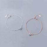 925 Silver Elk Crystal Bracelet Bangle Women Jewelry Gift