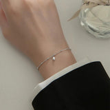 925 Sterling Silver Women's Bracelet Round Bead