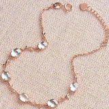 Silver Inlaid Hetian Chalcedony Wreath Bracelet for Women