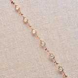Silver Inlaid Hetian Chalcedony Wreath Bracelet for Women